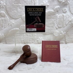 Law & Order Mini Gavel Set with Sound